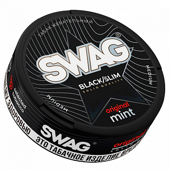 Жевательный табак Swag Premium Black/Slim (Original Mint)